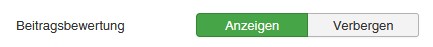Sternebewertung als Beitragsbewertung in Joomla aktivieren
