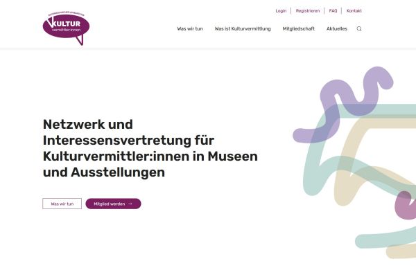 Screenshot kulturvermittlerinnen.at